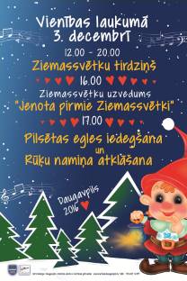 Daugavpilī iedegsies galvenā svētku egle